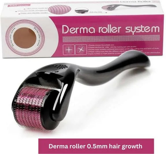 Derma Roller 0.5mm Hair & Skin System – High-Quality Micro needling Tool